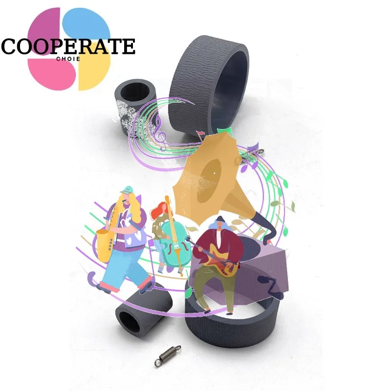 1Sets 1529149 New Pickup Roller New Rubber Kit for Epson T1100 B1100 1900 L1800 L1300 R1410 R1390 1400 1430 3310 1526149-00kd