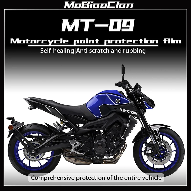 

For Yamaha MT-09 MT 09 Motorcycle Full Body Transparent Protective Film Kits Of Bike Accessories Protection Stickers Decals