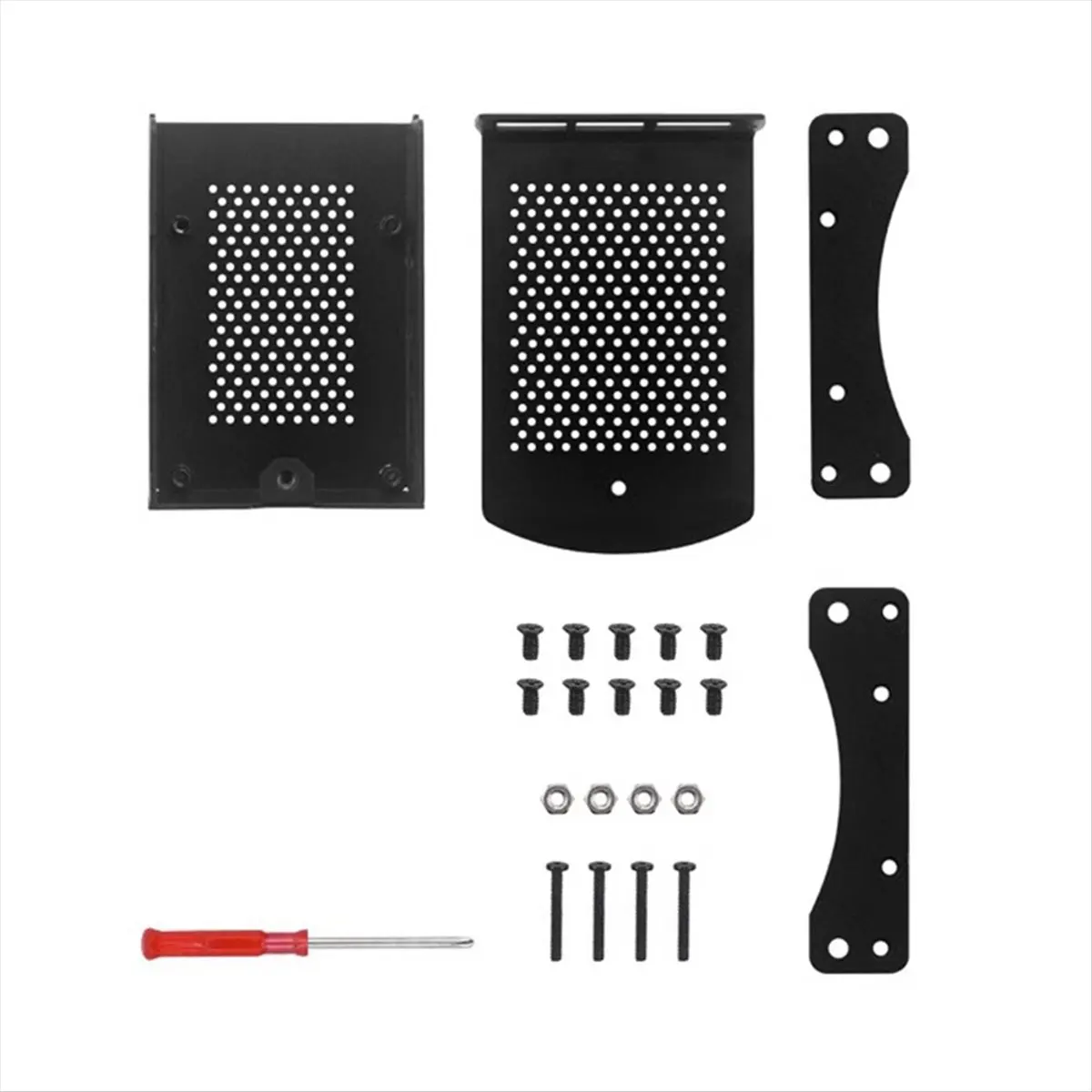 Promotion Aluminum Alloy Case Metel Shell with Hanging Bracket Support Cooling Fan for 4B for 4 Model B