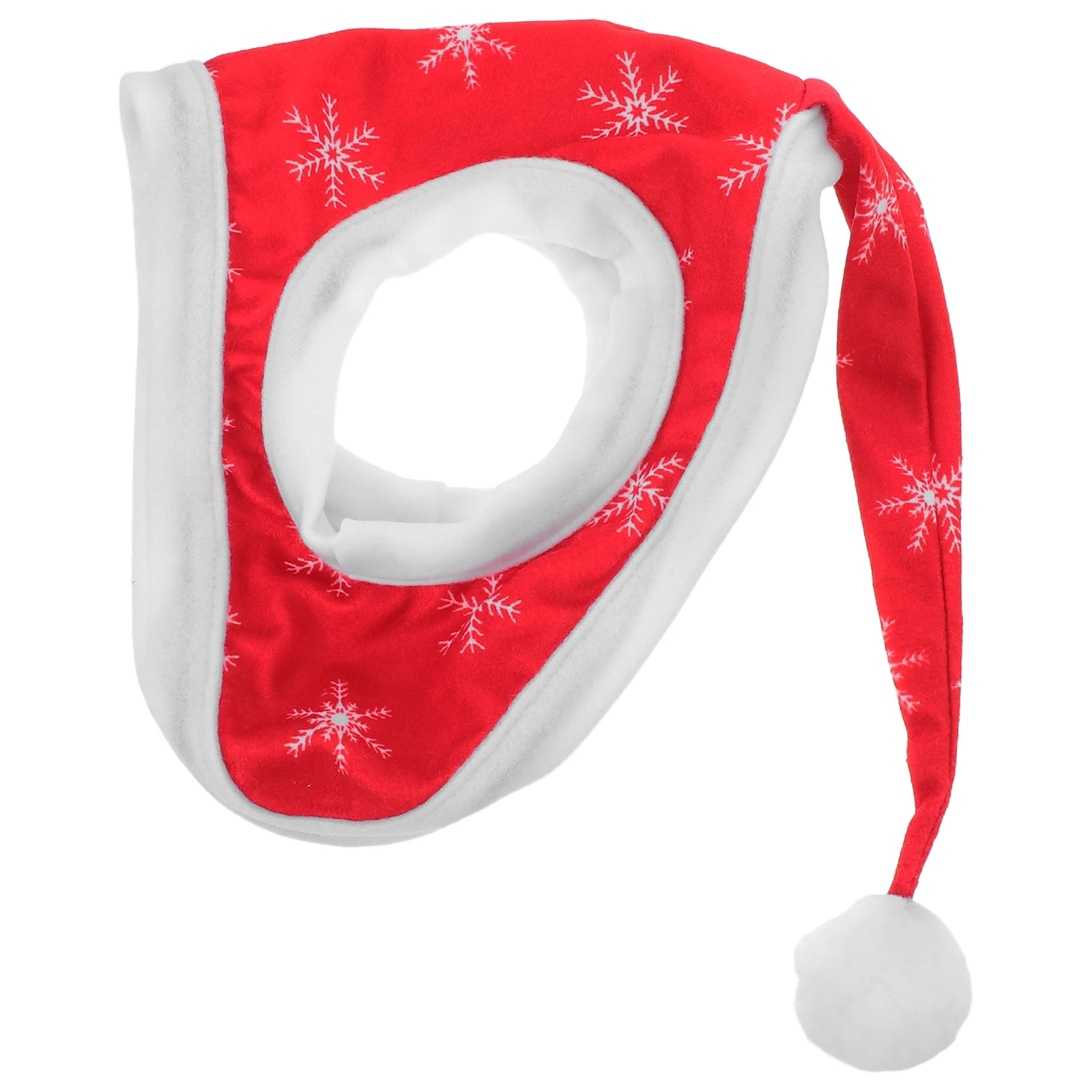 Chapeau de cheval flocon de neige rouge, Costume d'animal de vacances, décor de noël équestre festif pour défilés, séances photo de grange, événements d'hiver