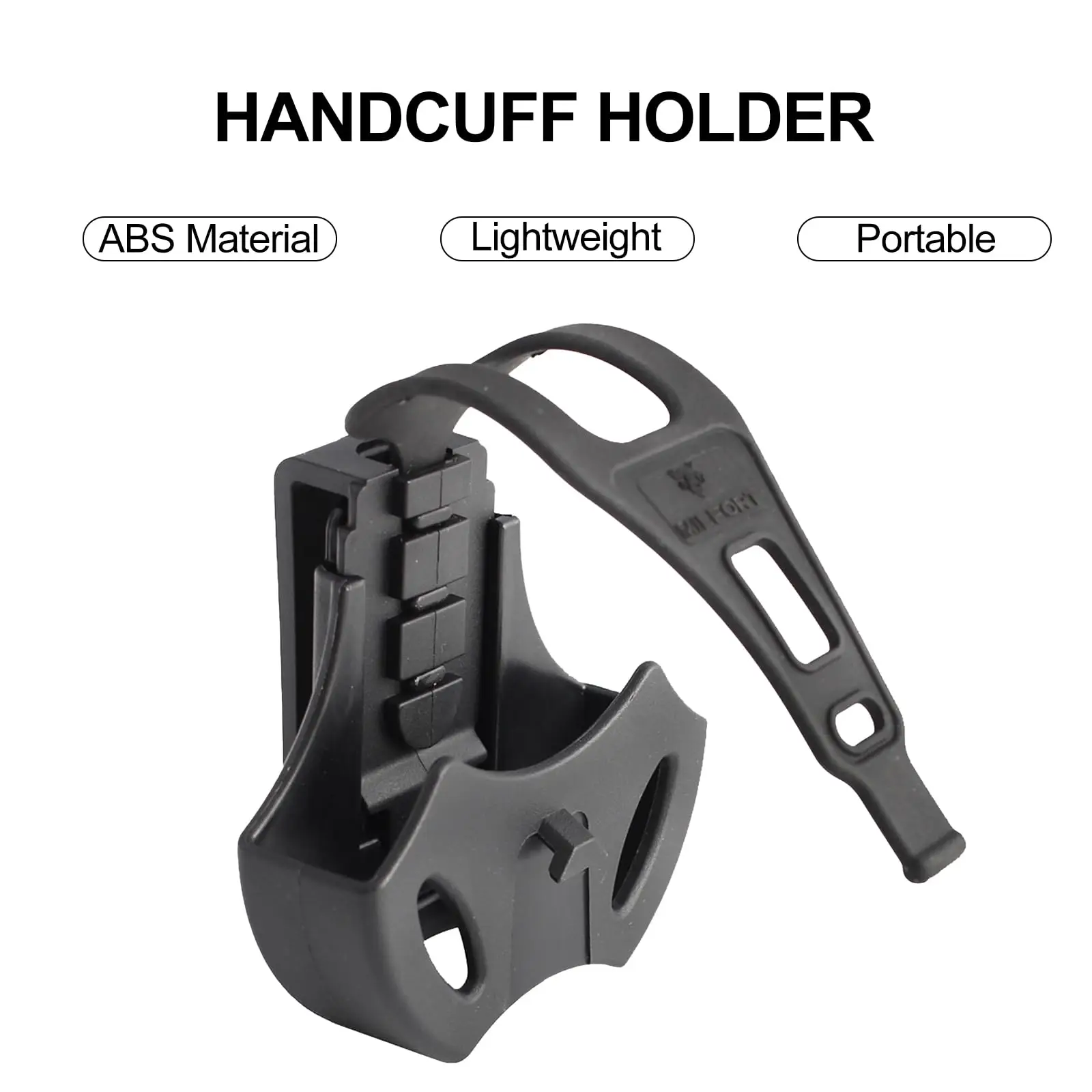 Custodia tattica universale per manette Fondina Airsoft Molle Marsupio per cintura Porta manette Custodia per cintura esterna Accessori per la caccia