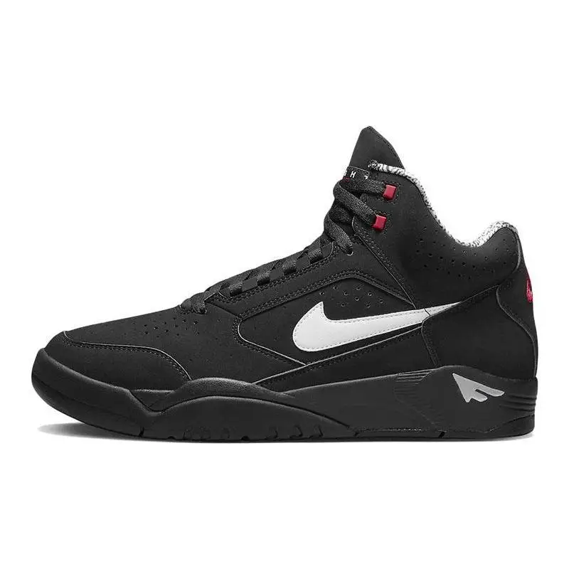 Nike Nike Air Flight Lite II Mid Black White Varsity Red Sneakers shoes DQ7687-003