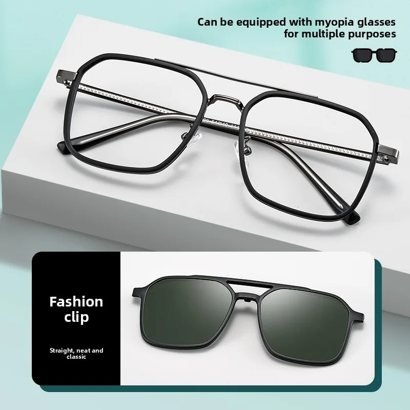 النظارات الطبية والنظارات الشمسية مع مشبك الشمس المغناطيسي نظارات القراءة الاستجماتيزم الضوء الأزرق قصر النظر نظارات المغناطيسي