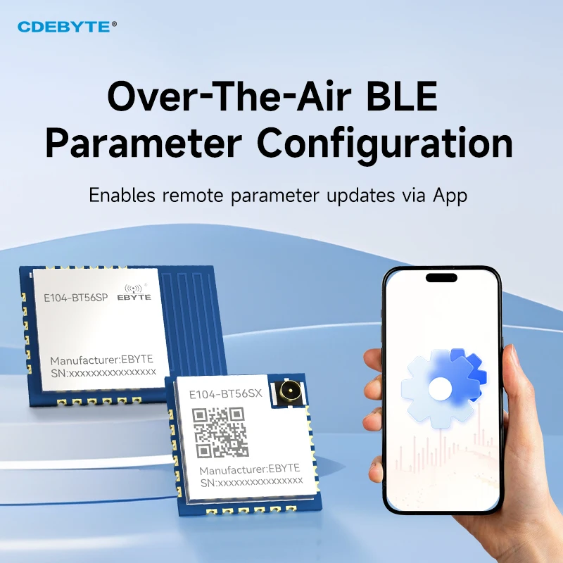 2.4G BLE5.3 Wireless Module UART PCB CDEBYTE E104-BT56 Series Integrated Master-Slave Low Power Consumption BLE