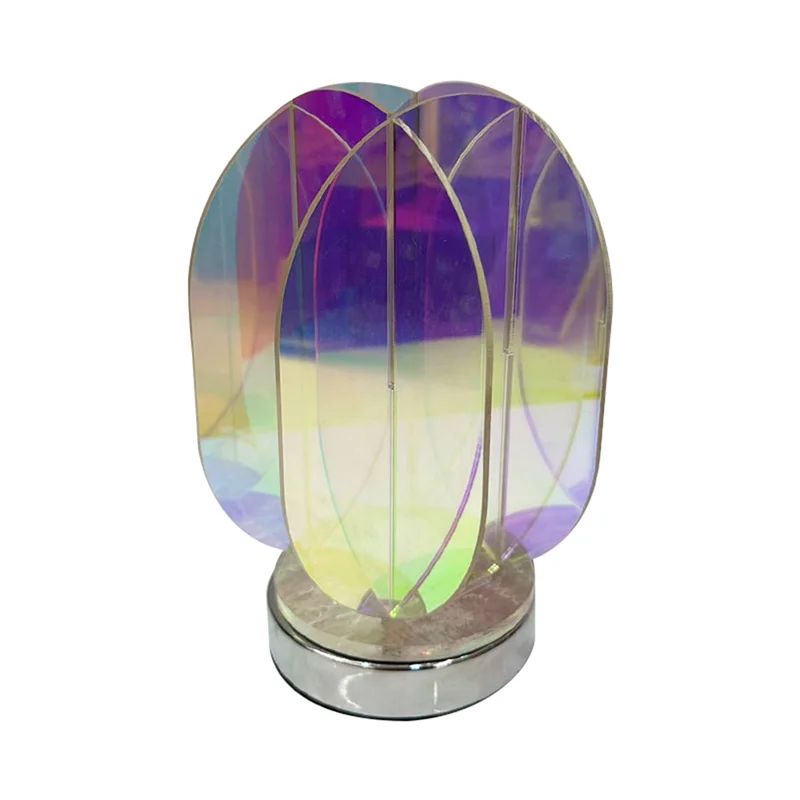 A71Z LED Color Acrylic USB Table Lamp Bedroom Room Game Room Decor Night Lamp Desk Geometric Decorative Indoor Table Lamp
