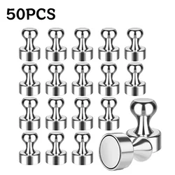 Metal Strong Magnetic Pushpins Whiteboard Fridge Sucker Thumbtack Durable Power Neodymium Magnet Push Pins for Office School