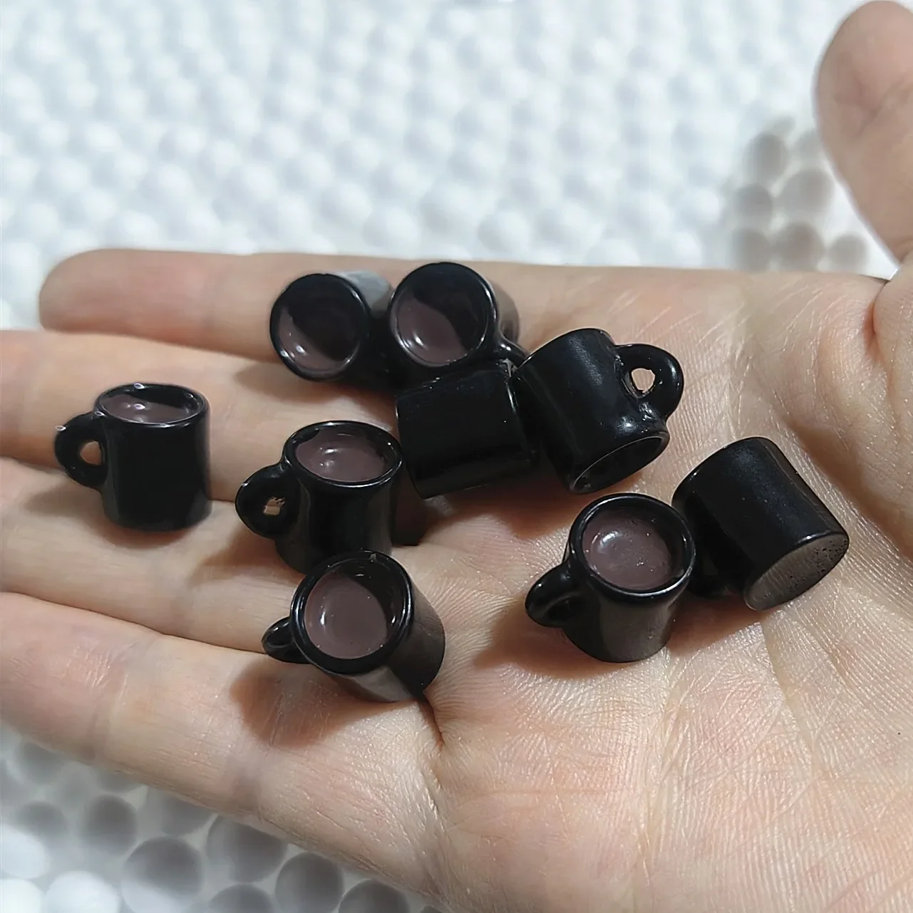 1:6 10 stücke Puppenhaus Dekoration Zubehör Mini Lebensmittel Kaffee Trinken Eis Wein Tasse Flasche für Puppe DIY Küche spielzeug – Detail 7
