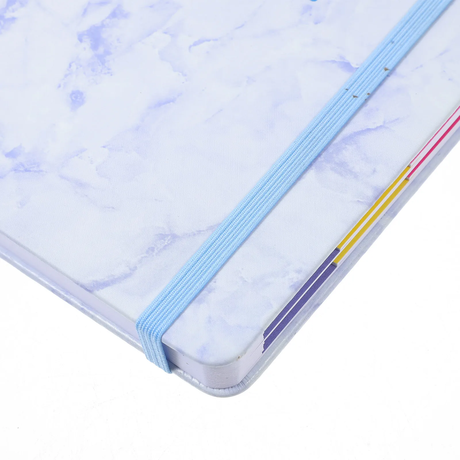 2024 English Planner Notebook Marble Pattern Daily Organizer Portable Notepad for Office School Time Management