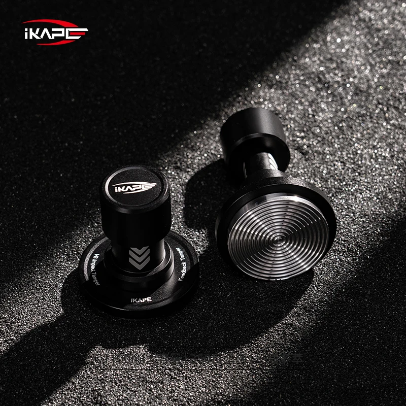 Hot Sales IKAPE 51/53.3/58.35mm V6 Impact Espresso Tamper With 15lb/30lb Interchangeable Springs Auto-Rebound Coffee Accessories