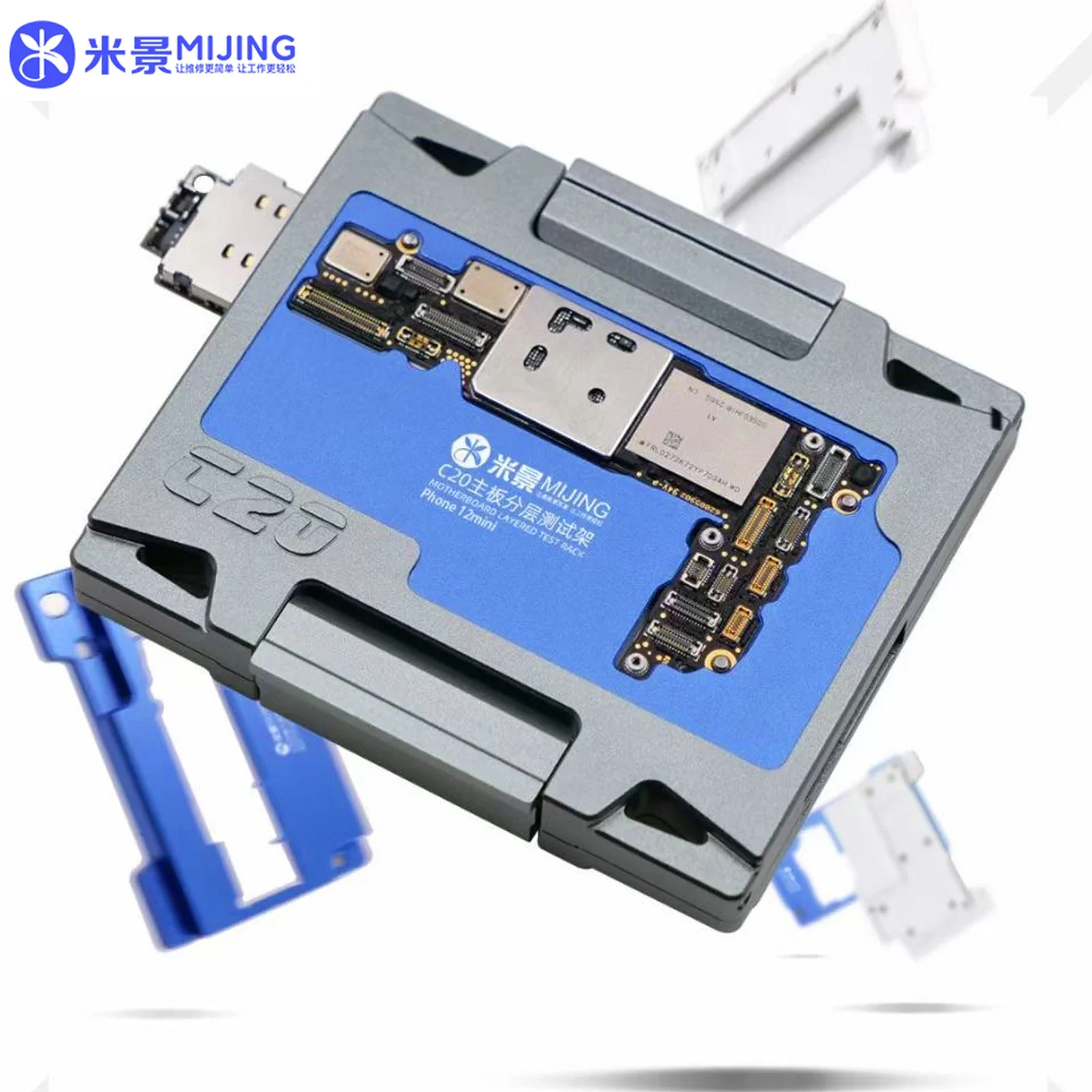 MiJing C20 Motherboard Middle Layer Tester Platform For IPhone 12 12Mini 12Pro 12Pro Max Logic Board Lower Middle Frame Repair