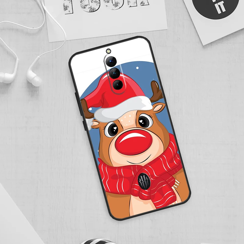 Merry Christmas Reindeer Phone Case For ZTE Nubia Red Magic 8 8S 9 Pro Plus RedMagic 6S 7S 6 7 Pro 5S 5G 6R Cover