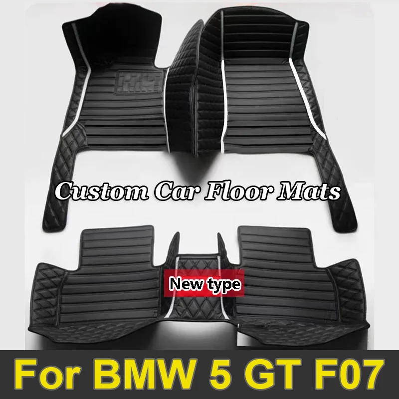 Car floor mats for BMW 5 GT F07 535i 528i（Five seats）2014 2015 2016 2017 Auto Pads Automobile Carpet Cover Interior Accessories