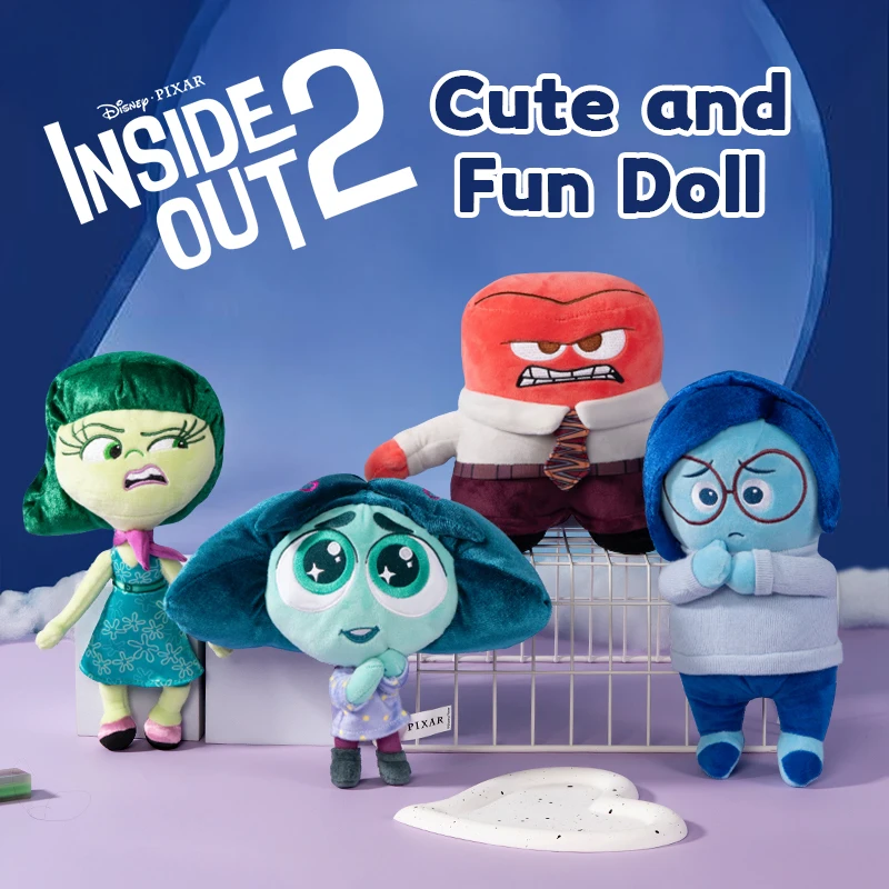 

Disney Inside Out Envy Anger Disgust Sadness Plush Toy Cartoon & Cute Anime Doll Children's Toys Birthday Present