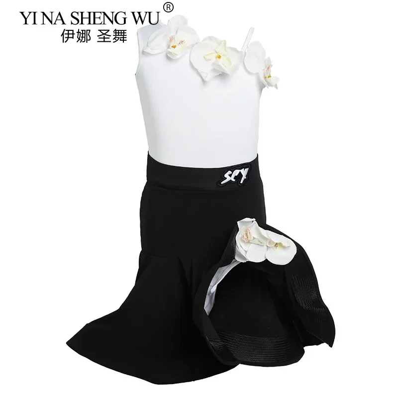 

Latin Dance Dress For Girls Competition Costumes Kids Dancing Wear Outfits Ballroom Children Latin Dresses New Set