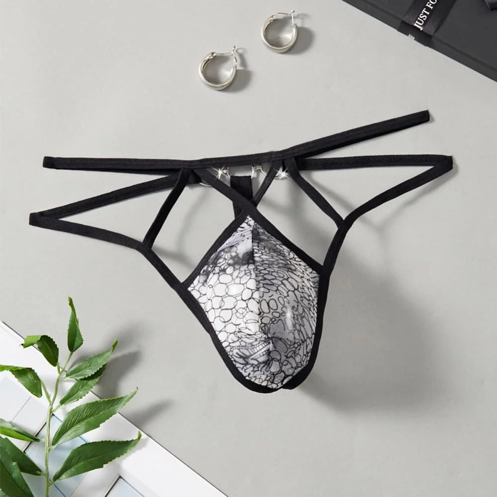 Men Sexy Close-fitting String Thong Underwear Male T-back Jock Strap Panties Bottom Erotic Hombre Male Lingerie Tanga