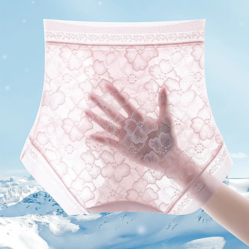 2 قطعة سراويل داخلية نسائية من الدانتيل الساتان عالية الخصر البطن تحكم ملخصات الإناث سلس تهوية تشكيل السروال بعقب رافع الملابس الداخلية #2
