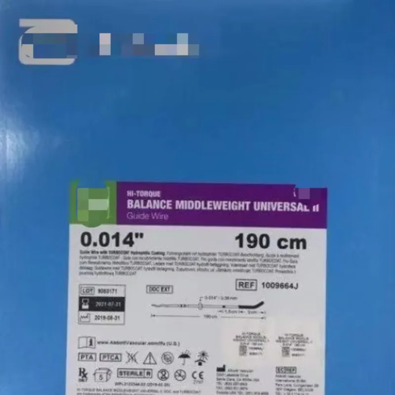 Veterinary OEM BWM Universal II Hi-Torque Nitinol 0.014 Class II PTCA Guidewire 300cm CE/ISO 13485 Certified