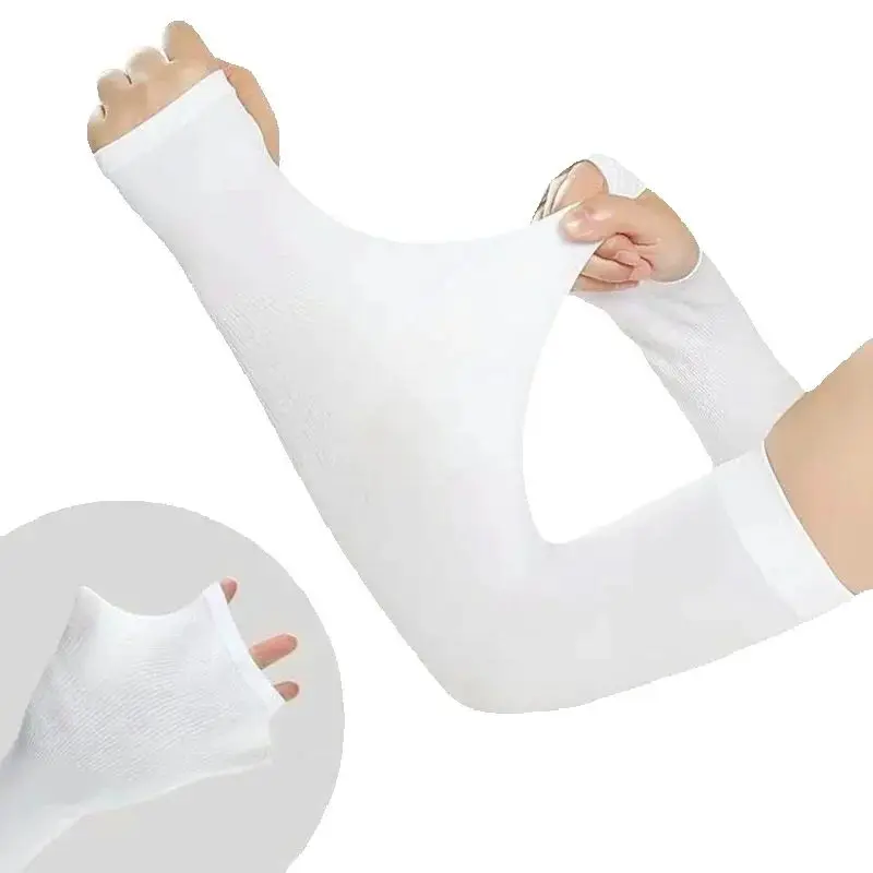 Sunscreen Outdoor UV Sun Protection Compression Arm Sleeves Women Men Sports Football Golf Cooling Sleeve Summer Ice Silk Ridin