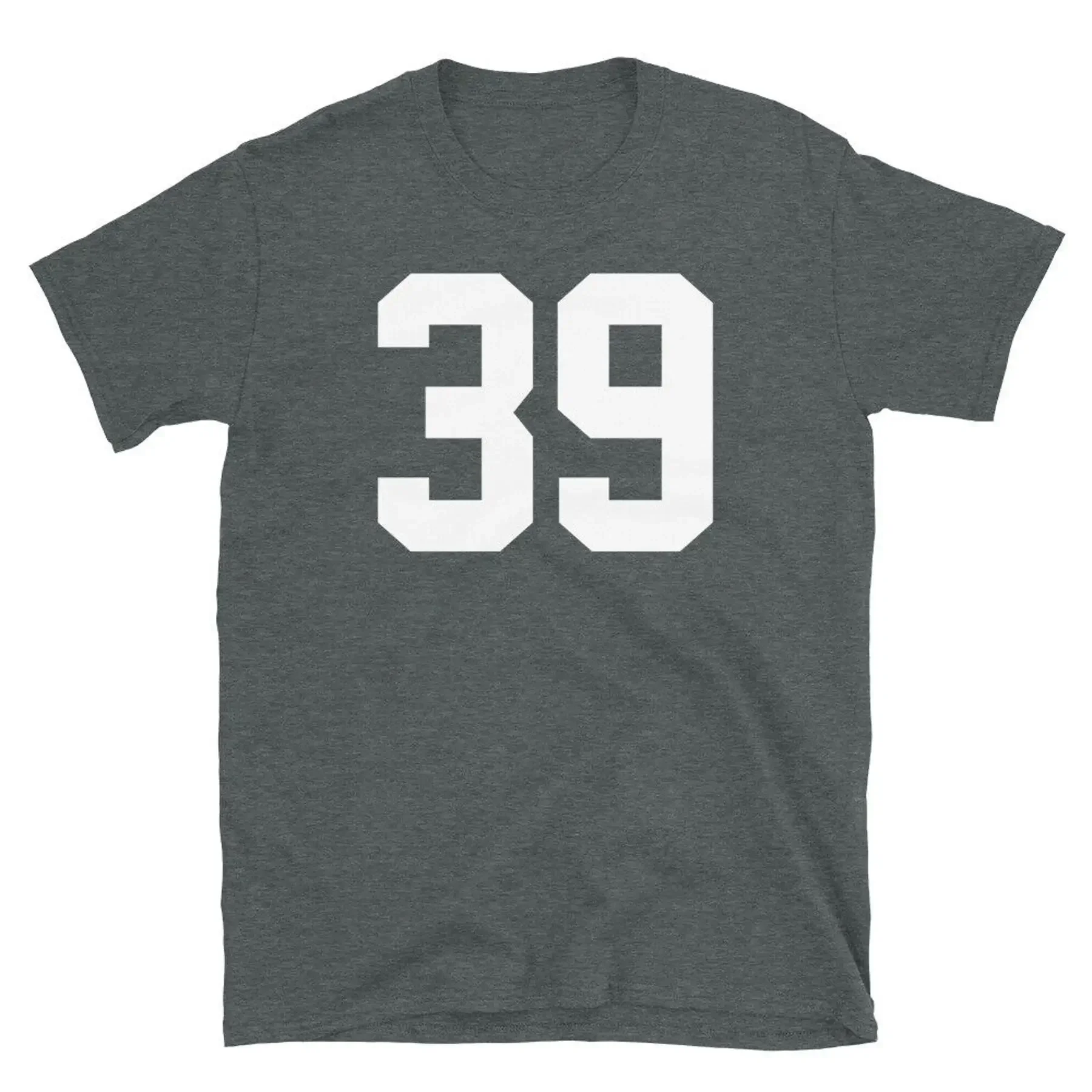 Team Uniform Jersey Number 39 Birthday Varsity Short Sleeve Unisex T Shirt