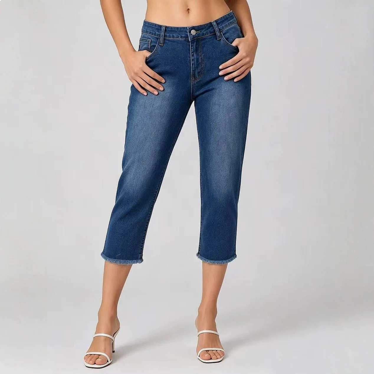 Jean Women's Skinny Stretch Cropped Denim Pants Spring Summer Jeans Fashion