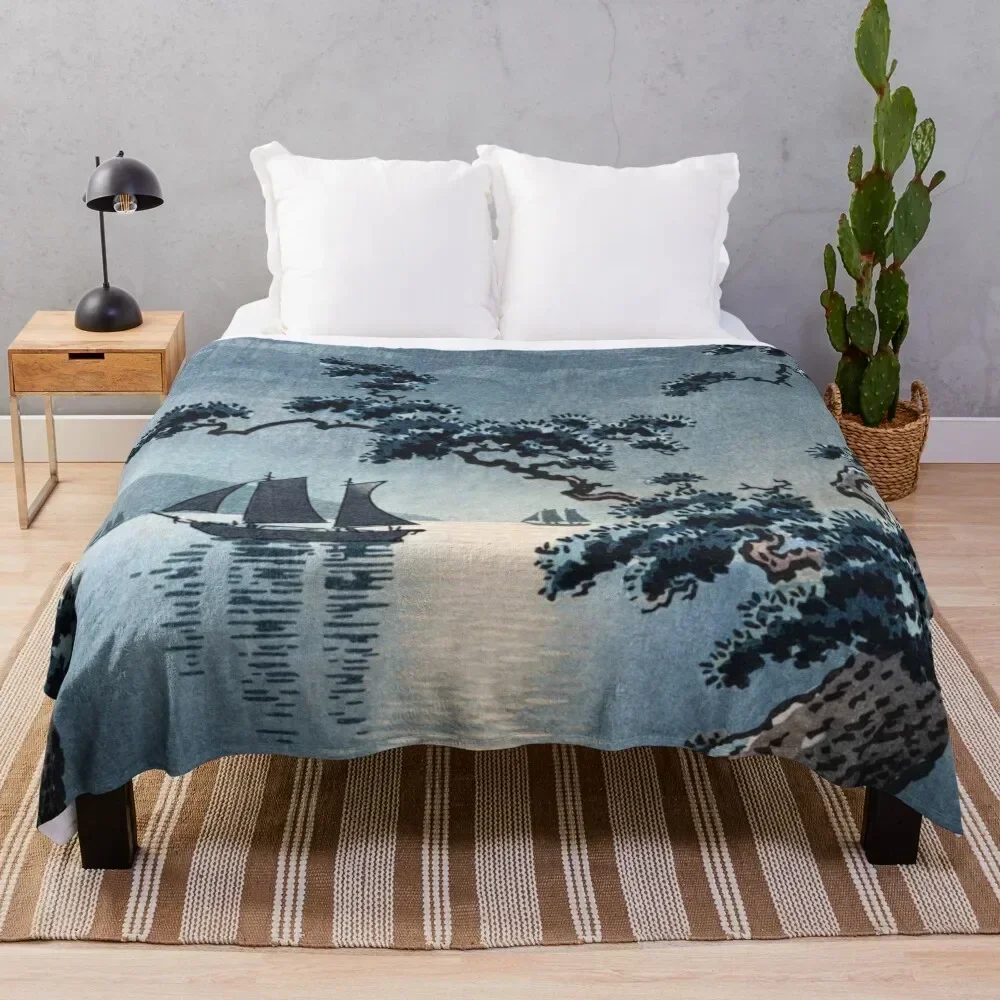 

Maiko Beach by Tsuchiya Koitsu Throw Blanket Easy Care Comfortable Blanket for Couch