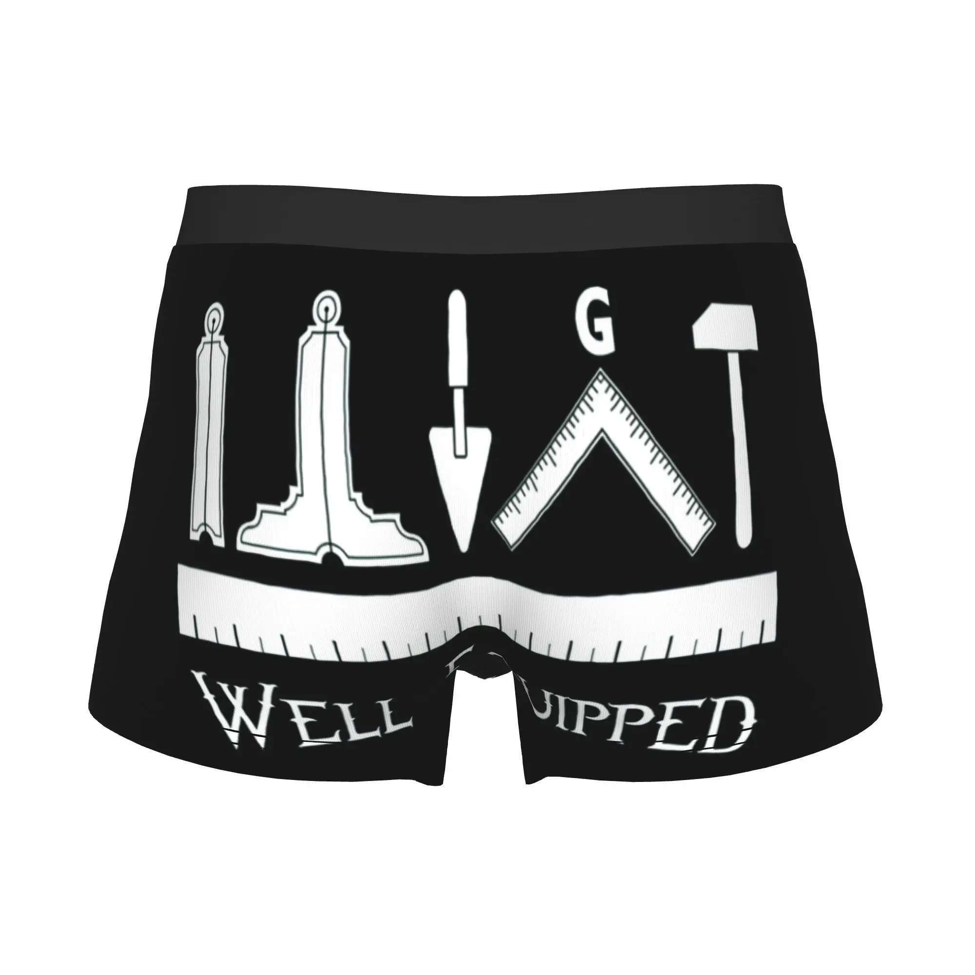 Masonic Freemason Boxers Shorts Men Mason Briefs Underwear Novelty Underpants