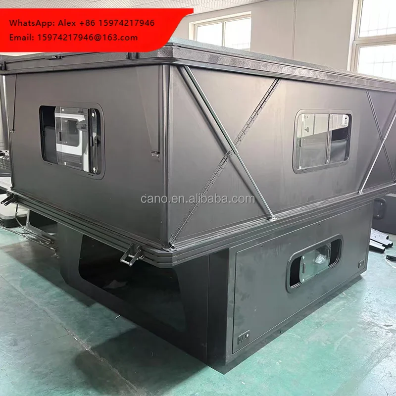 Carpa de techo rígida profesional con toldo de aluminio, tipo pop-up, para camionetas Ford Ranger, Hilux y Tacoma.