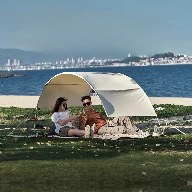 

Портативное складное укрытие для улицы, кемпинга, пешего туризма, защиты от солнца, пляжа, простое укрытие для туризма, семейной вечеринки, укрытия для выживания