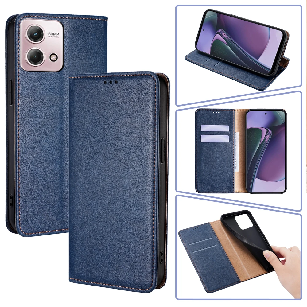 Magnetic Wallet Phone Case for Motorola G Stylus 2023 G 5G G Pure G Power G Play 2022 2024 Flip Cover Leather Case Card Slots