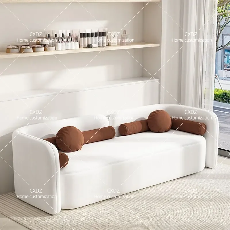 Modern Sofa Set for Cafe Beauty Salon Living Room Reception Area Negotiation Space Stylish Seating with Table and Chair Combo