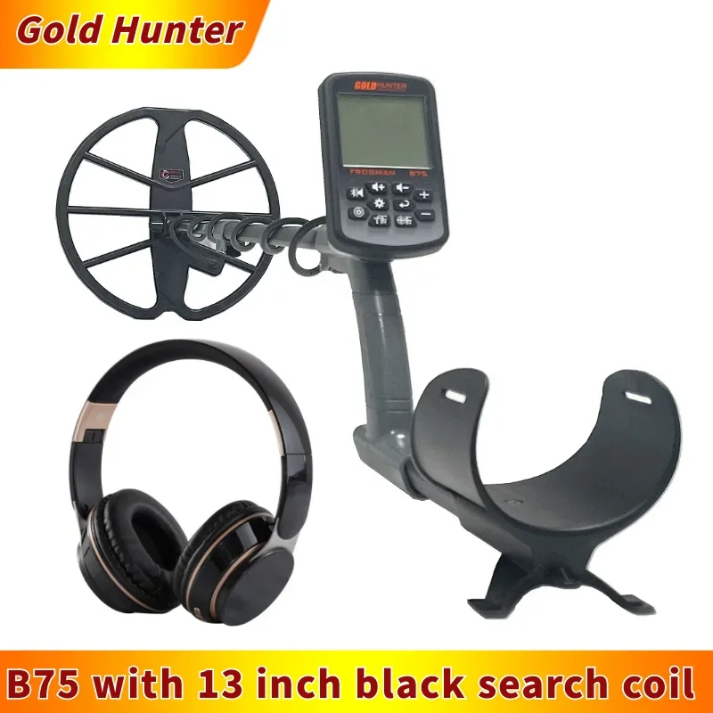 Gold Hunter B75 Gold Metal Detector PinPointer Waterproof Gold Detector Underground Metal Detector With Wireless Headphones