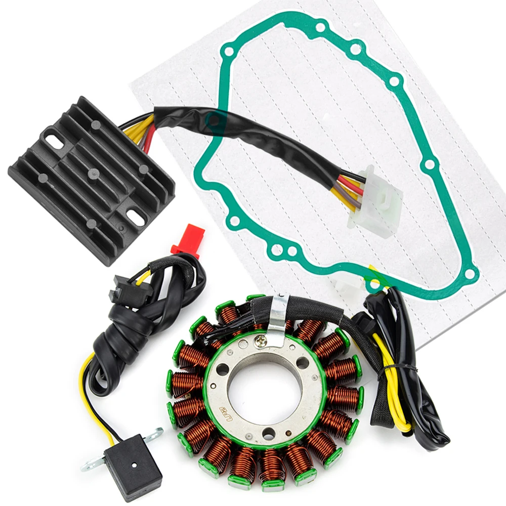 

Stator Coil Regulator Rectifier With Gasket For Kawasaki KLE400 KLE500 Vulcan 454 500 ER5 EX4 GPZ400S GPZ500S EN400 Twin