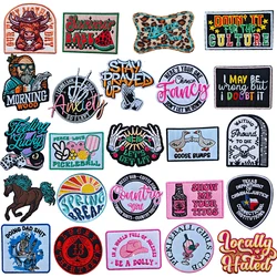 Emblem Clothing Accessories Badge Sticker Embroidered Embroidery Sticker Iron-on Patches