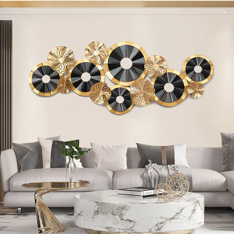 Metal Wall Hanging Decoration for Living Room, Retro Porch Decoration, Restaurant, Large Wall Decor, Household Indoor Furniture