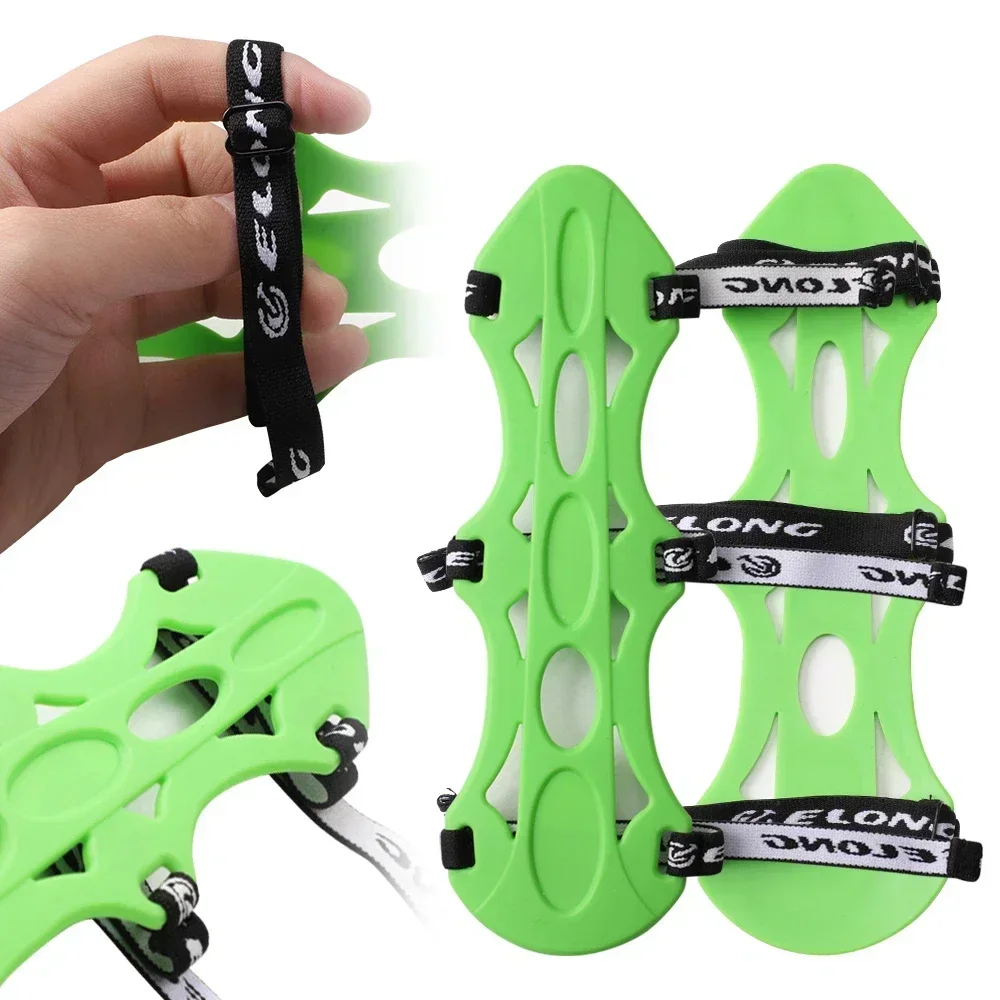 2 Stück 8-Zoll-Bogenschieß-Armschutz, Schutzausrüstung aus Gummi, professionelles Zubehör für Wettkampf-Bogenjagd und -Schießen – Detail 6