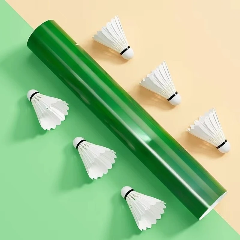 

Genuine 12 Goose Feather Professional Badminton Shuttlecocks Durable Competition Quality Windproof Training Shuttlecock