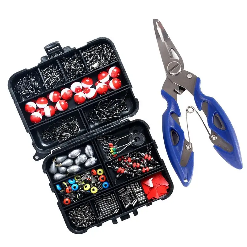 

Fishing Tackle Set 263pcs Fishing Accessories Portable Tackle Box Kit Fishing Equipment For Rivers Lake Reservoir Pond