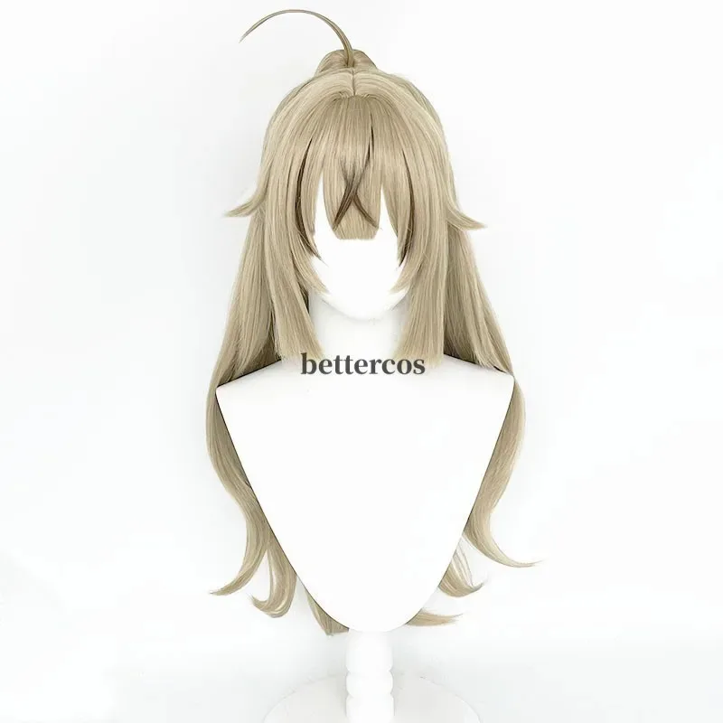 

Светло-коричневый термостойкий синтетический парик с хвостиком Кирара, парики для косплея