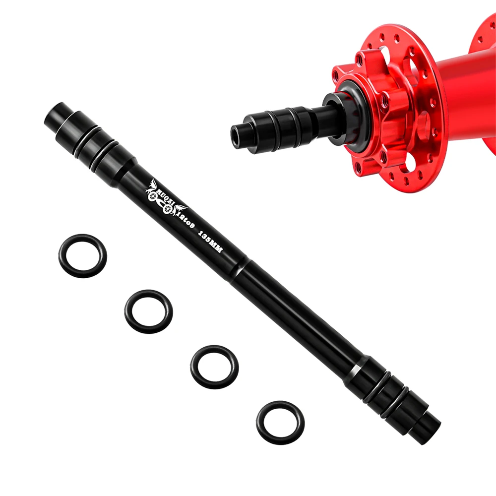 MUQZI Steckachse-Adapter 12 bis 9 mm 110 135 142 148 mm 15 bis 9 100 mm Steckachse auf Schnellspanner für MTB-Rennrad vorne und hinten