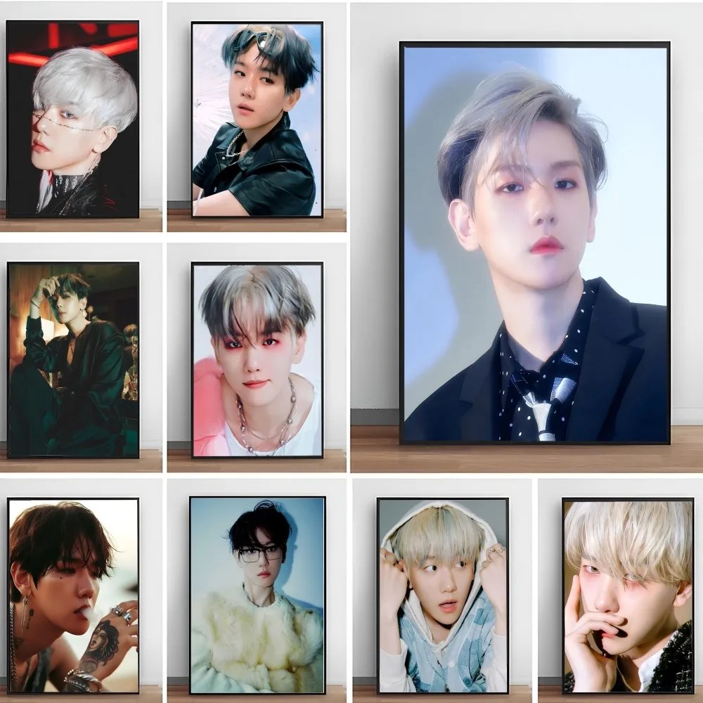 Byun Baek-hyun KPOP EXO Poster Paper Print Home Living Room Bedroom Entrance Bar Cafe Art Painting Decoration