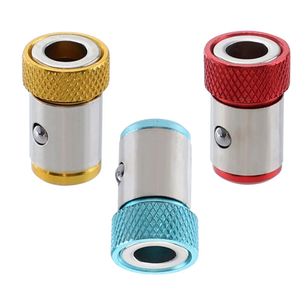 3pc Magnetic Bit Holder Alloy Electric Magnetic Ring Screwdriver Bit Head Strong Non-slip Magnet Ring For Phillip Bit Magnetizer