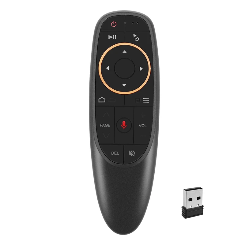 G10S Air Mouse Voice Remote Control 2.4G USB Receiver For Android TV BOX PC Gyro Sensing Mini Wireless Smart Remote