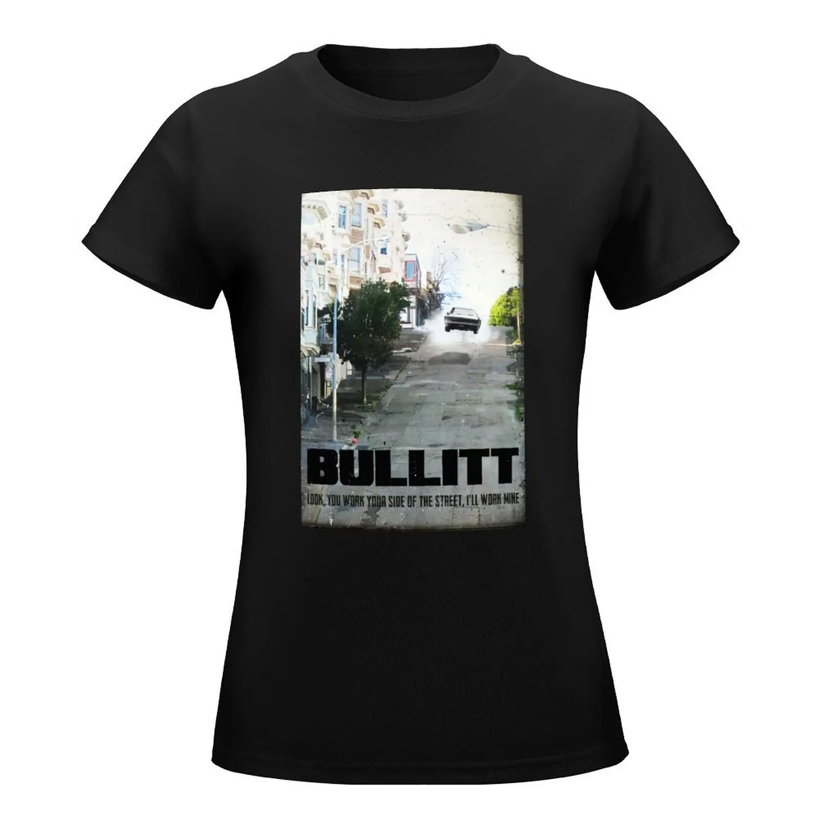 Bullitt movie T-Shirt cute clothes graphics plus size tops tops woman t shirt