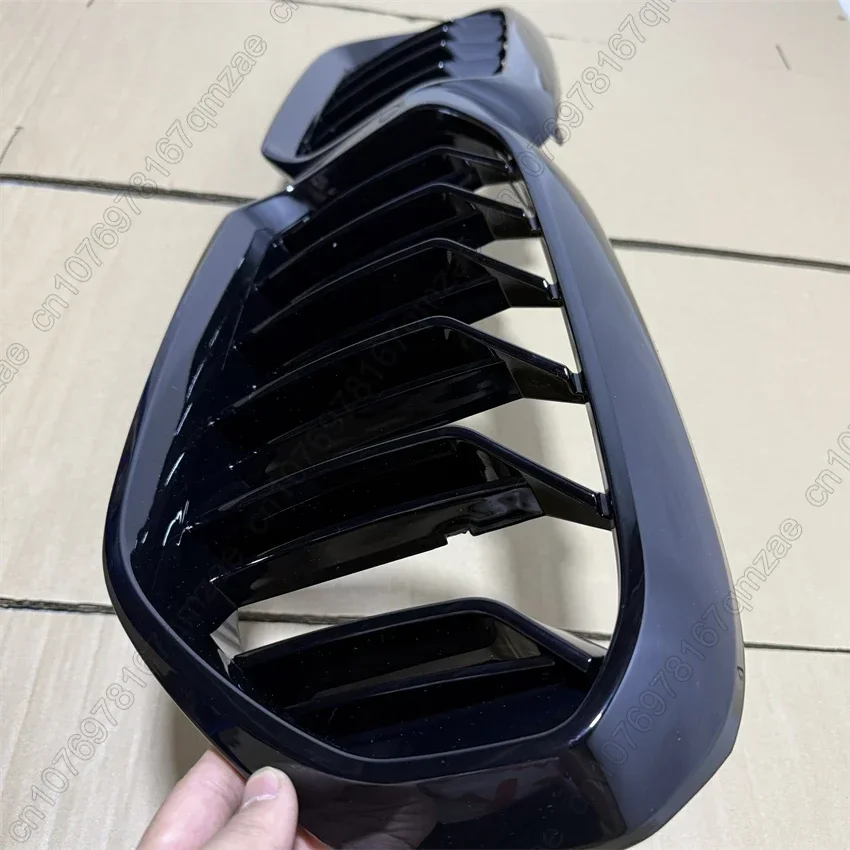 

Gloss Black Car Grill For BMW 5 Series G30 G31 G38 M5 F90 LCI 2021 2020 2023 Front Bumper Kidney Hood Grille Double Slat ABS