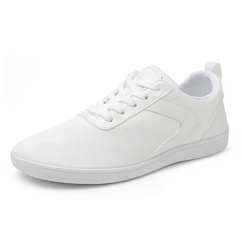 Wide-Toe Plus-Size Fitness Sneakers for Couples, Breathable Flyknit Casual Shoes, Lightweight Anti-Slip Outdoor Hiking Shoes