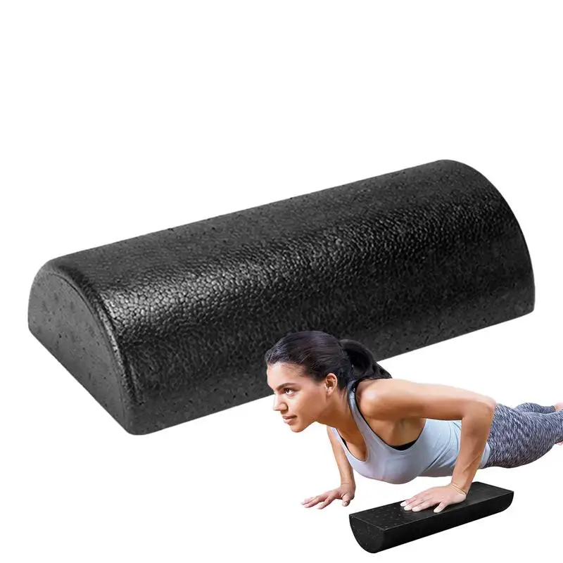 High-Density Foam Roller Half-Round Full Body Athletic Massager Firm Yoga Roller Foam Workout Roller Foam For Physical Relief