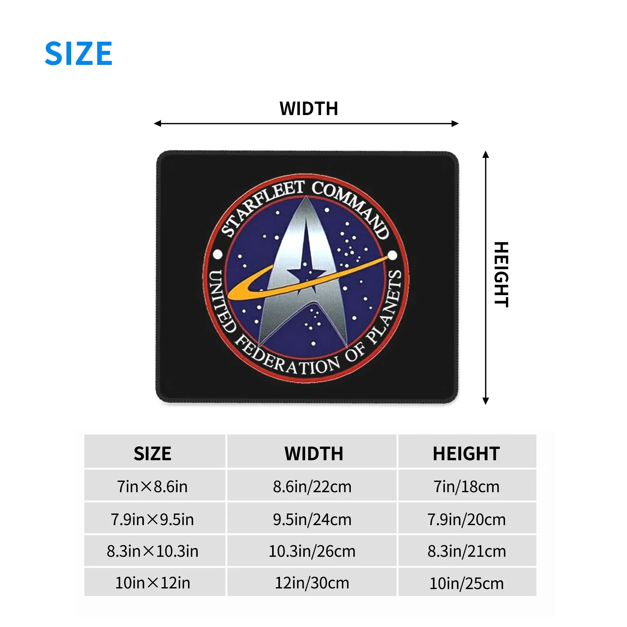 Star Treks Science Fiction TV Series Mouse Pad Computer Keyboard Mouse Mat Gamer Laptop Desk Mat Office Accessories Table Mats