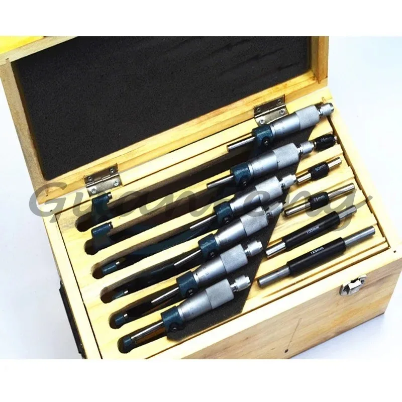 Outer diameter micrometer set 0-25mm/25-50mm/50-75mm professional measuring tool