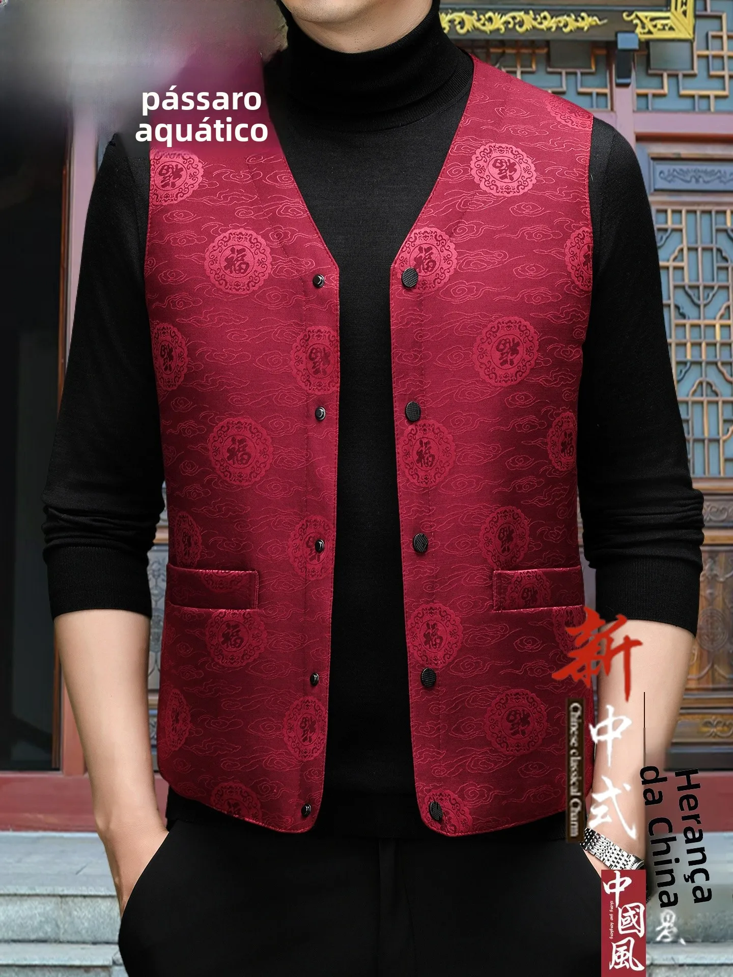 gilet-en-duvet-rouge-pour-homme-tucano-woodpeer-col-en-v-vetements-decontractes-d'automne-et-d'hiver-style-traditionnel-chinois-nouvelle-collection