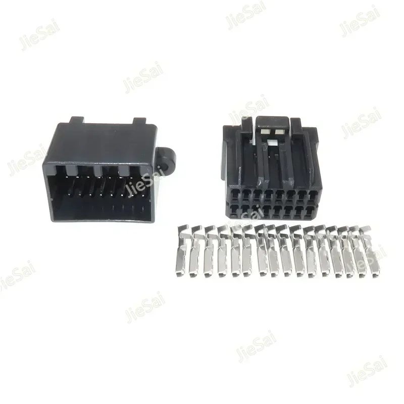 16 Pin 175966-2 Female Male Automotive Electric PCB Plug Automotive Wiring Harness Connector For Honda
